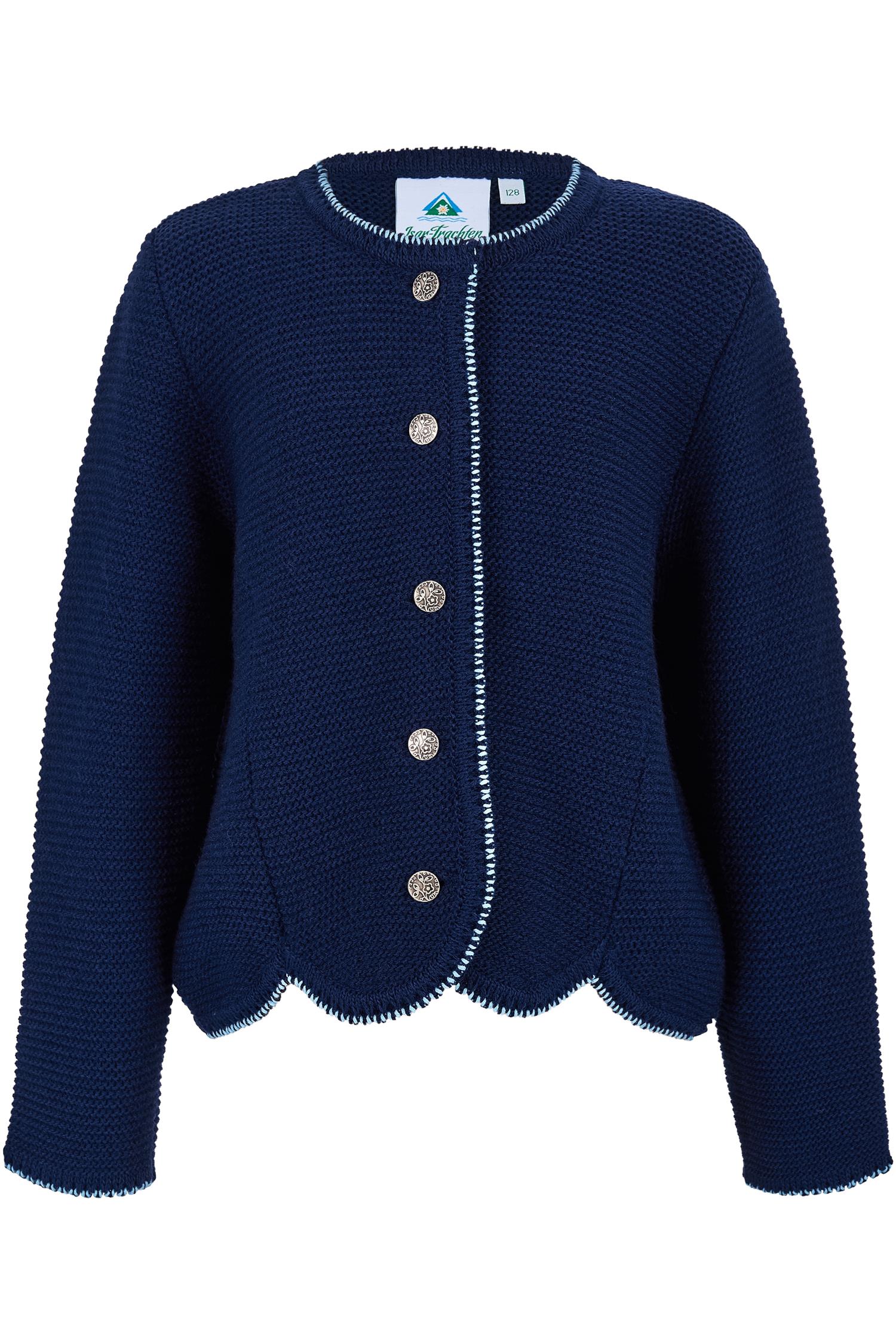 Isar Trachten Kinder Strickjacke in Marine